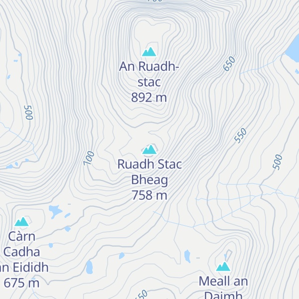 Map of Ruadh Stac Bheag