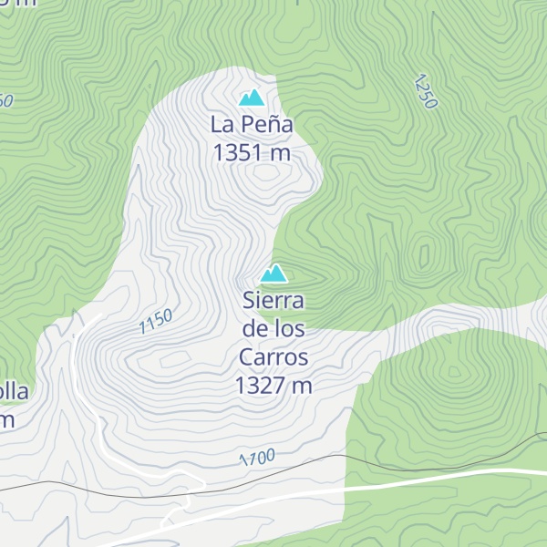 Map of Sierra de los Carros
