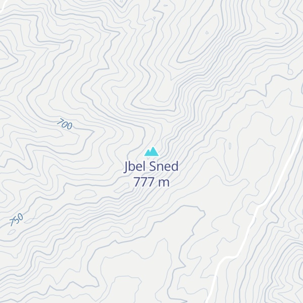 Map of Jbel Sned