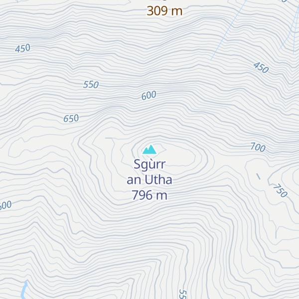 Map of Sgùrr an Utha