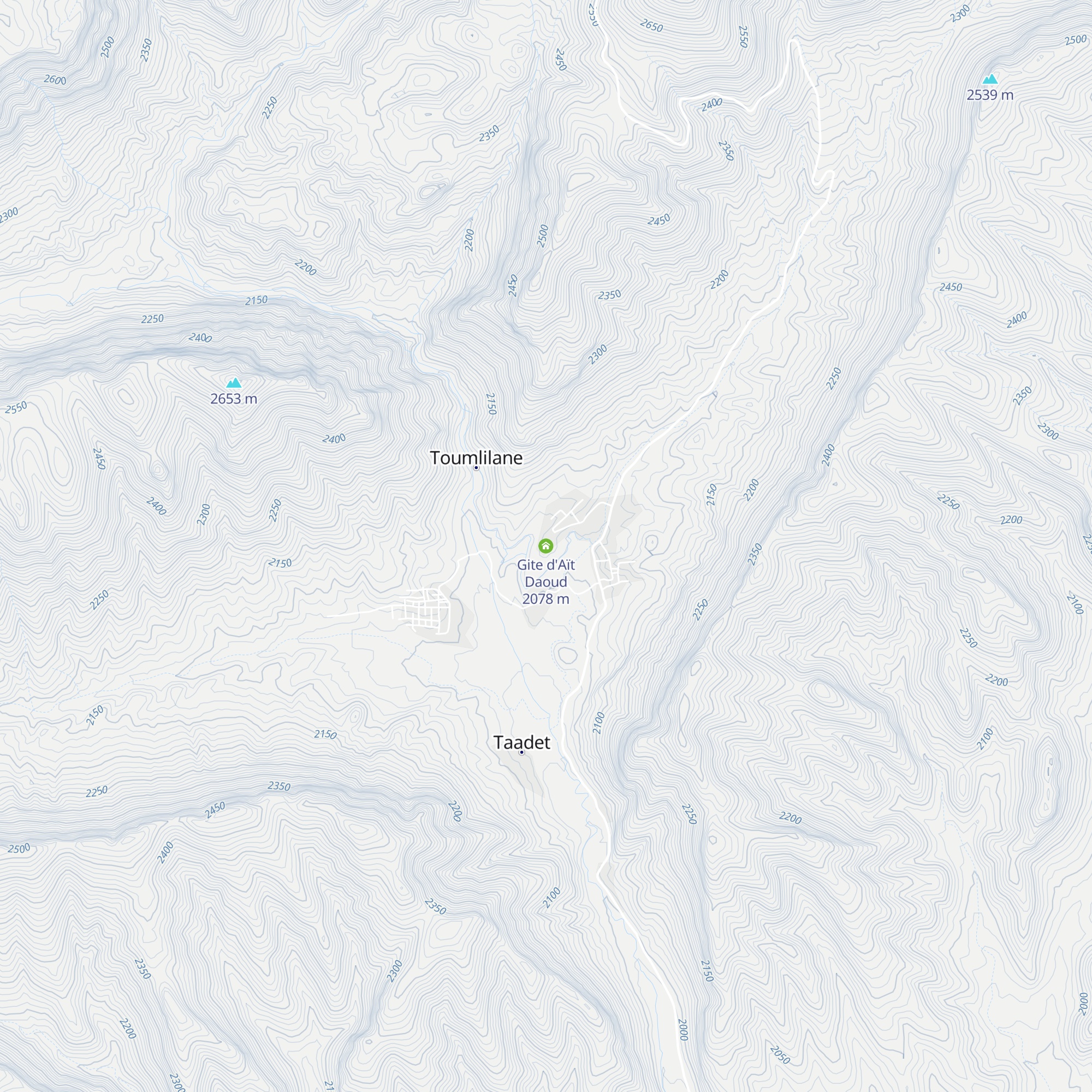 Gite d'Aït Daoud map