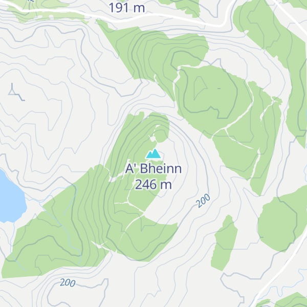 Map of A' Bheinn