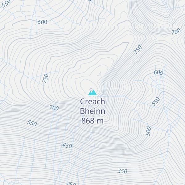 Map of Creach Bheinn