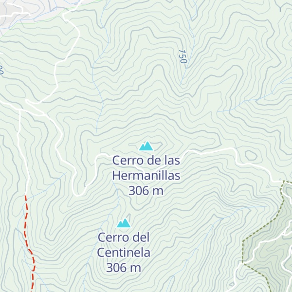 Map of Cerro de las Hermanillas
