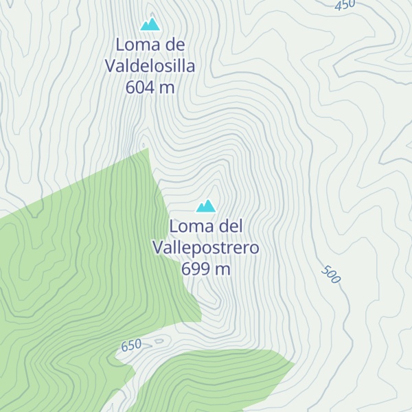Map of Loma del Vallepostrero