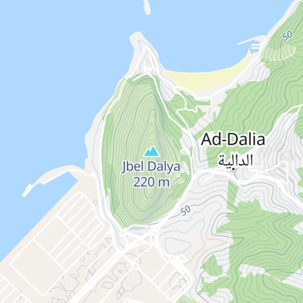 Map of Jbel Dalya