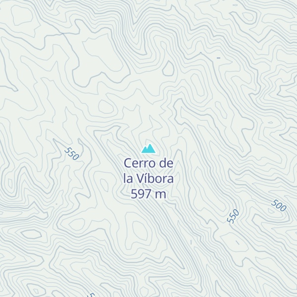 Map of Cerro de la Víbora