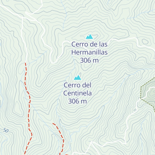 Map of Cerro del Centinela