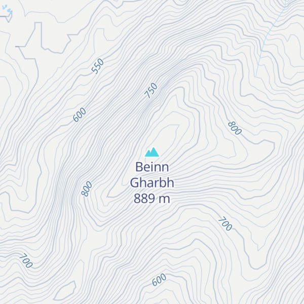 Map of Beinn Gharbh