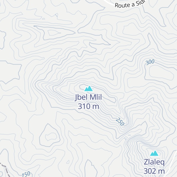 Map of Jbel Mlil