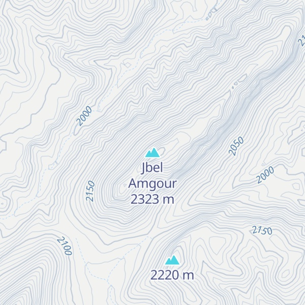 Map of Jbel Amgour