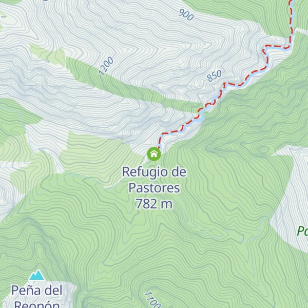 Map of Refugio de Pastores