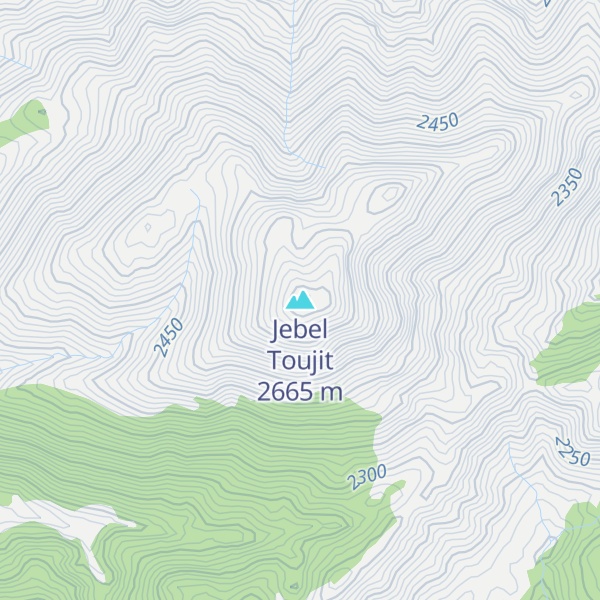 Map of Jebel Toujit