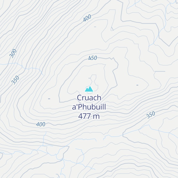 Map of Cruach a'Phubuill