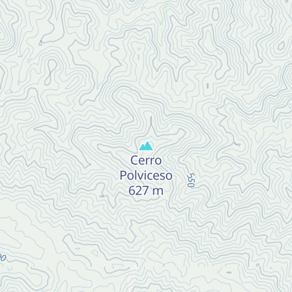 Map of Cerro Polviceso