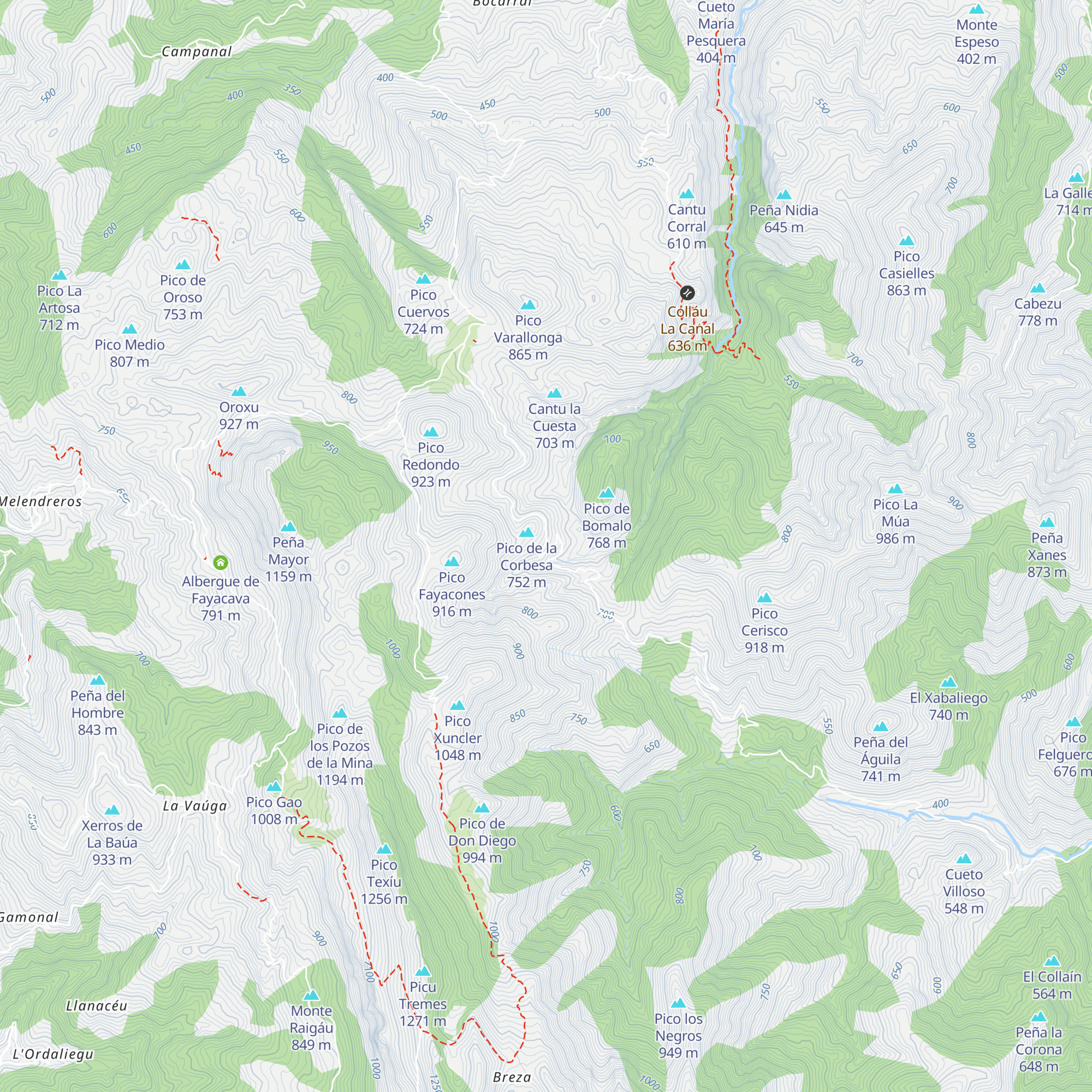 Albergue de Cobagal map
