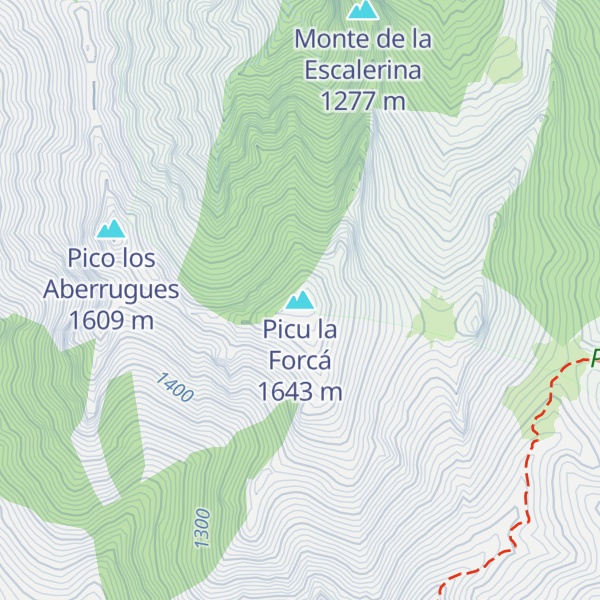 Map of Picu la Forcá