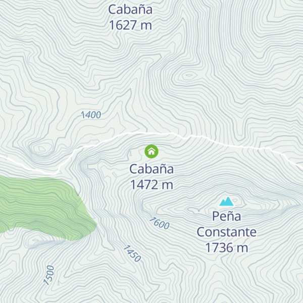 Map of Cabaña