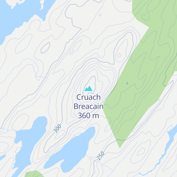Map of Cruach Breacain