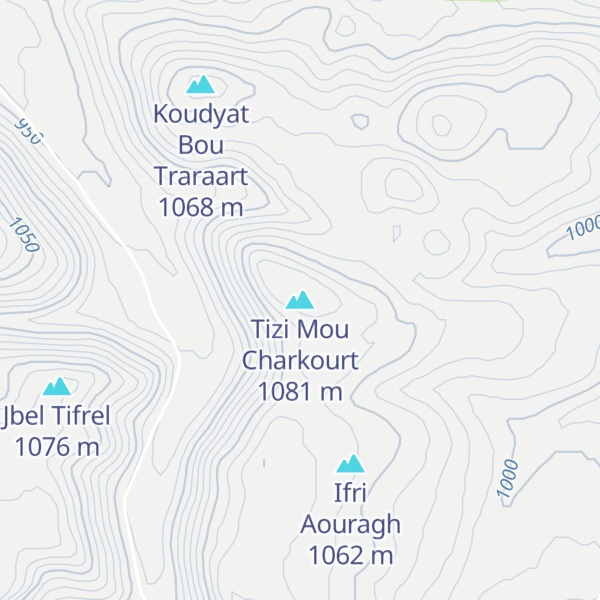 Map of Tizi Mou Charkourt