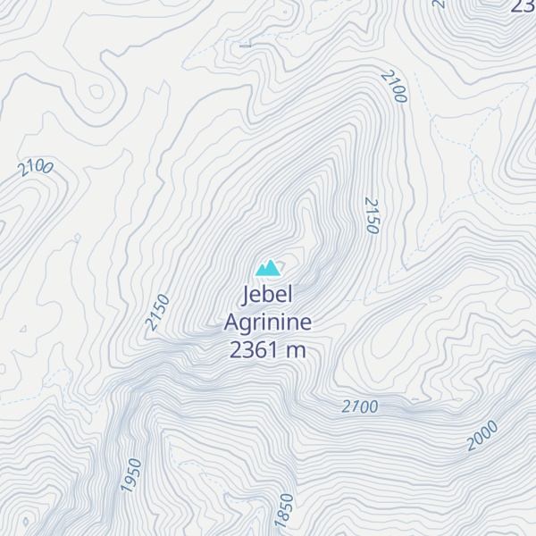 Map of Jebel Agrinine