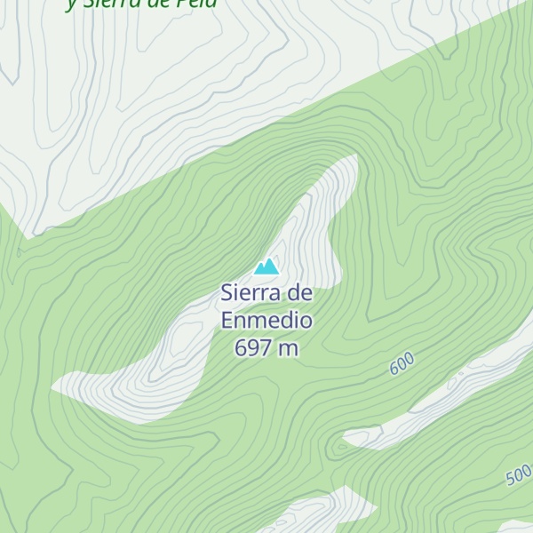Map of Sierra de Enmedio