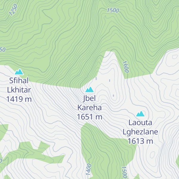 Map of Jbel Kareha