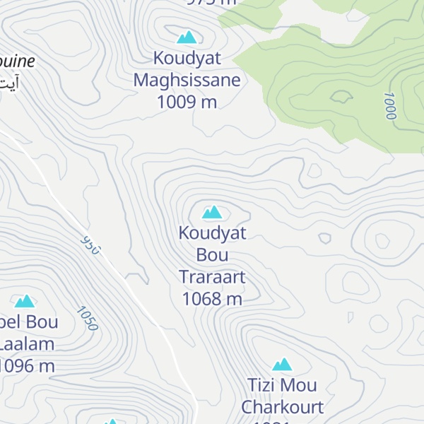 Map of Koudyat Bou Traraart