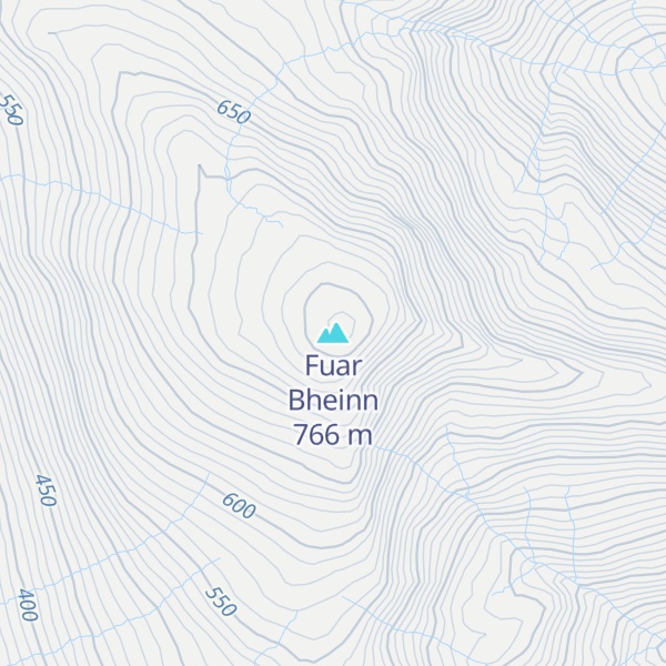 Map of Fuar Bheinn