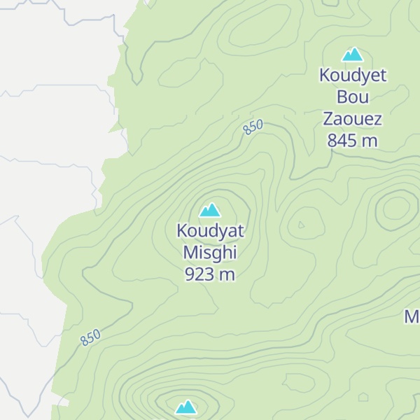 Map of Koudyat Misghi
