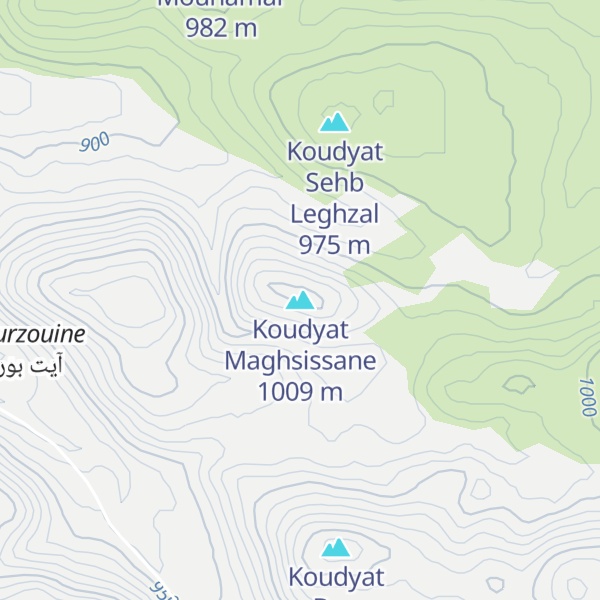 Map of Koudyat Maghsissane