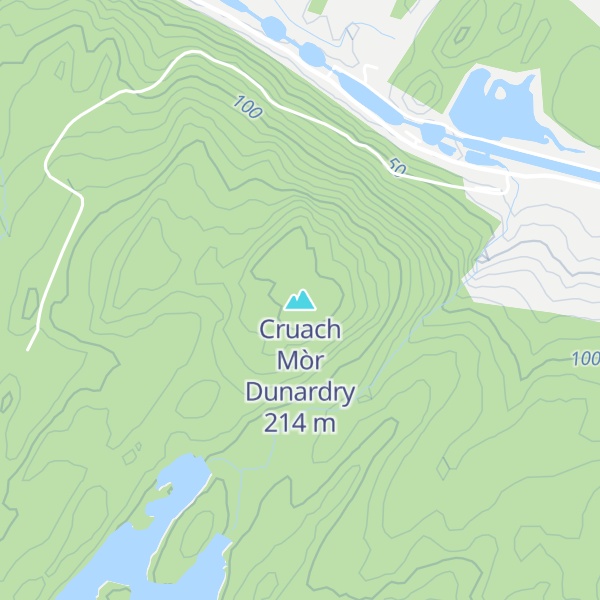 Map of Cruach Mòr Dunardry