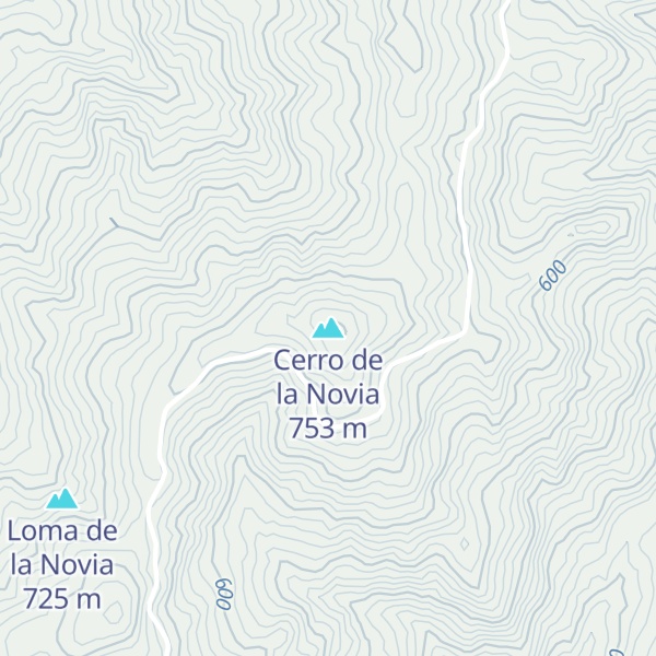 Map of Cerro de la Novia