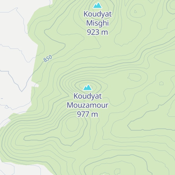 Map of Koudyat Mouzamour