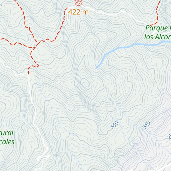 Map of Sierra del Algarrobo
