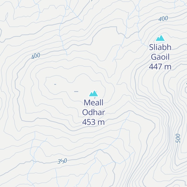 Map of Meall Odhar