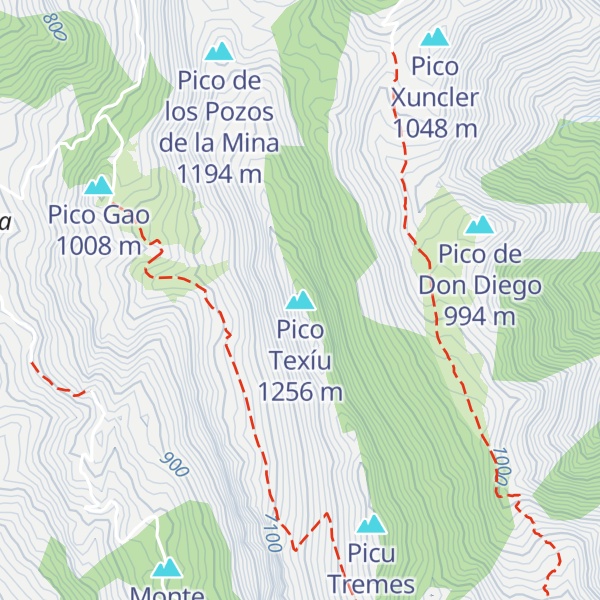 Map of Pico Texíu