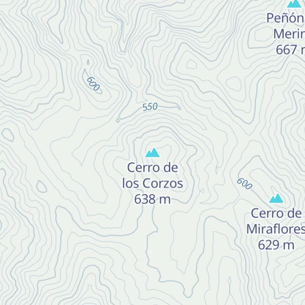 Map of Cerro de los Corzos