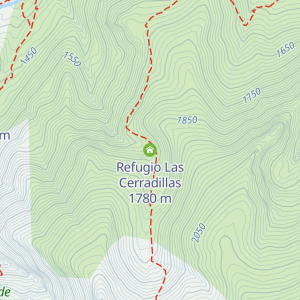 Map of Refugio Las Cerradillas