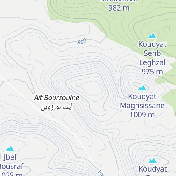 Map of Koudyat Bou Fartatay