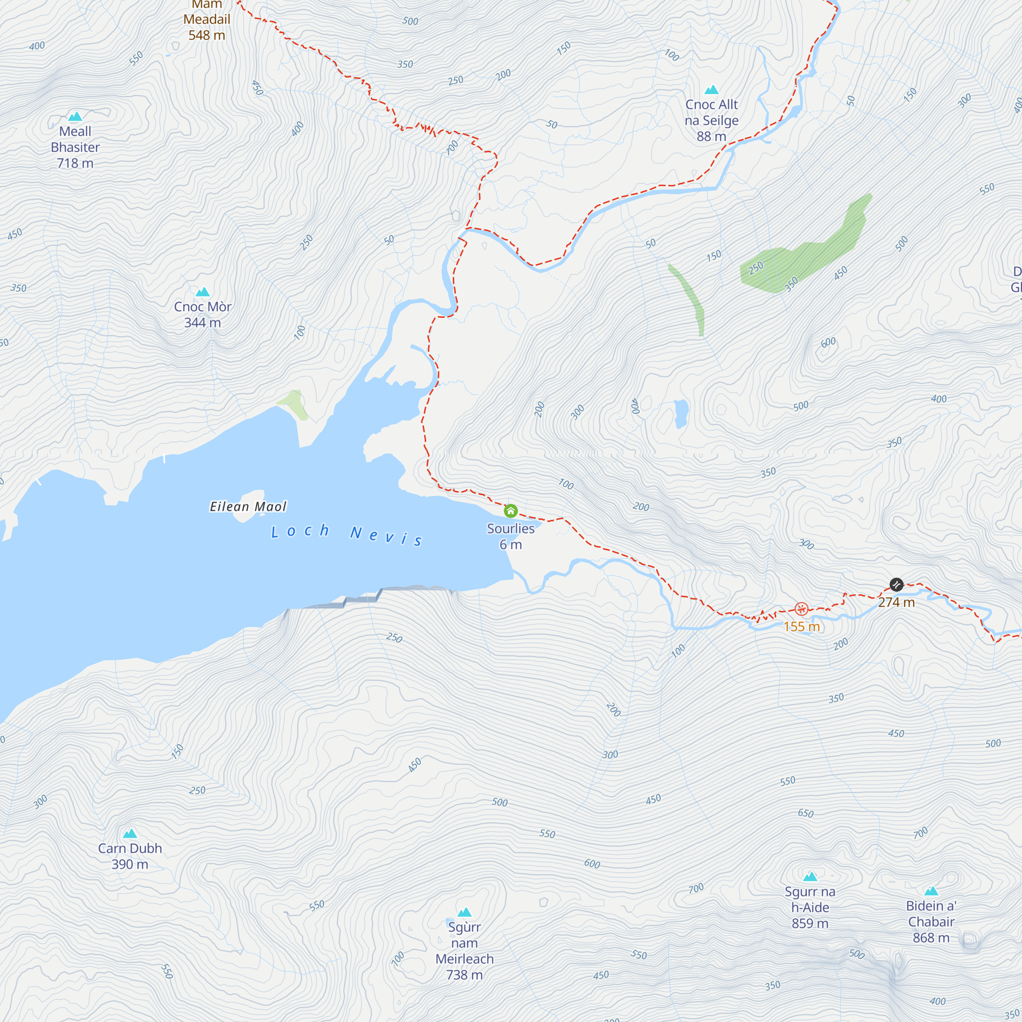 Sourlies map