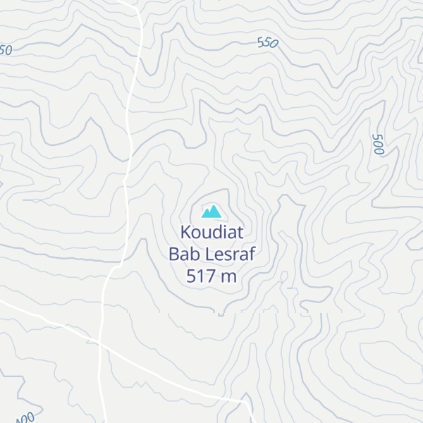 Map of Koudiat Bab Lesraf