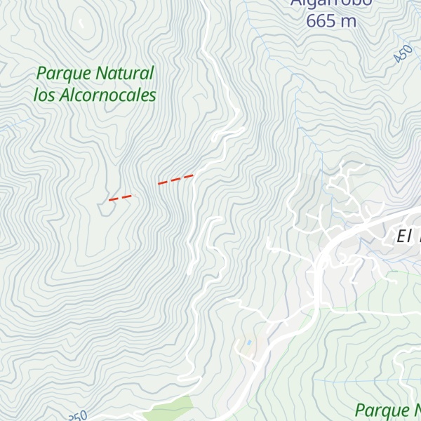 Map of Sierra del Bujeo