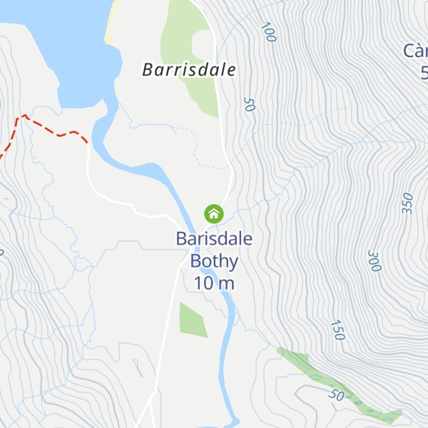 Map of Barisdale Bothy