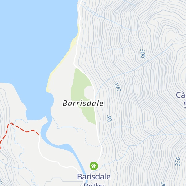 Map of Barrisdale Bothy