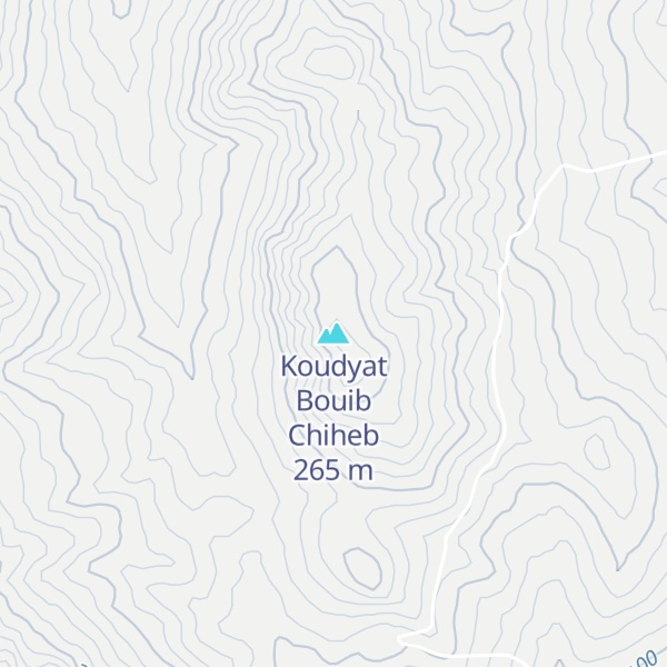 Map of Koudyat Bouib Chiheb