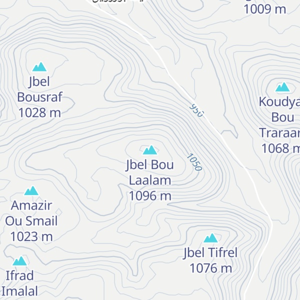 Map of Jbel Bou Laalam