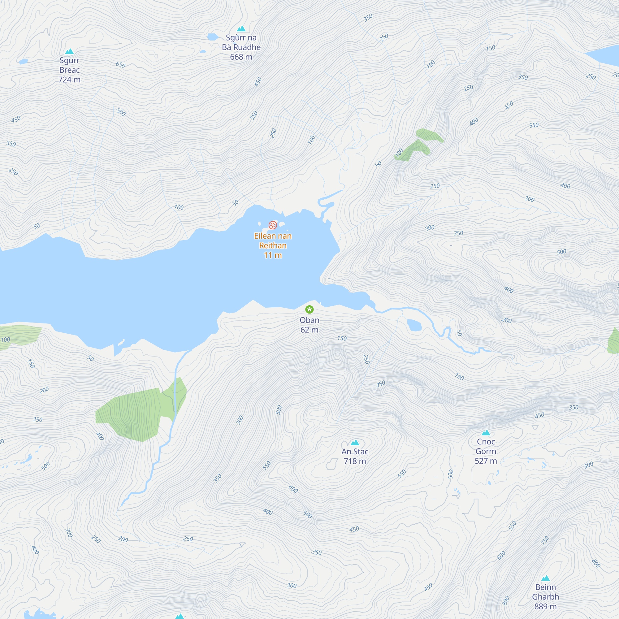 Oban map
