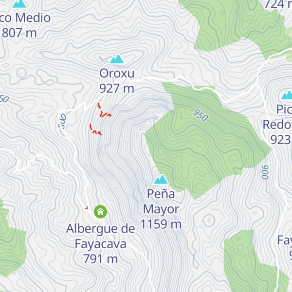 Map of Pico Jueyu