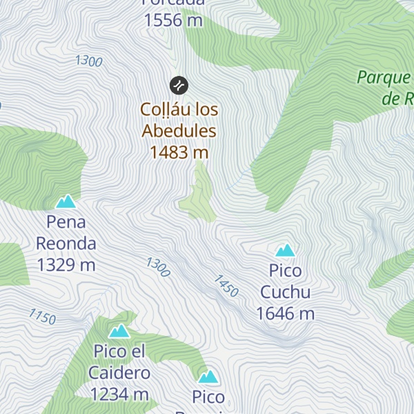 Map of Pico Bermeyo